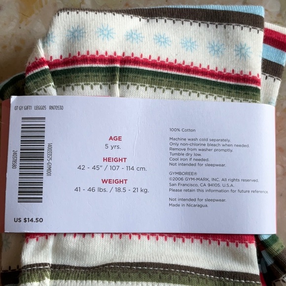 NWT Gymboree girls set, with sequence embellishments, size 5, $100 cotton - Picture 4 of 4